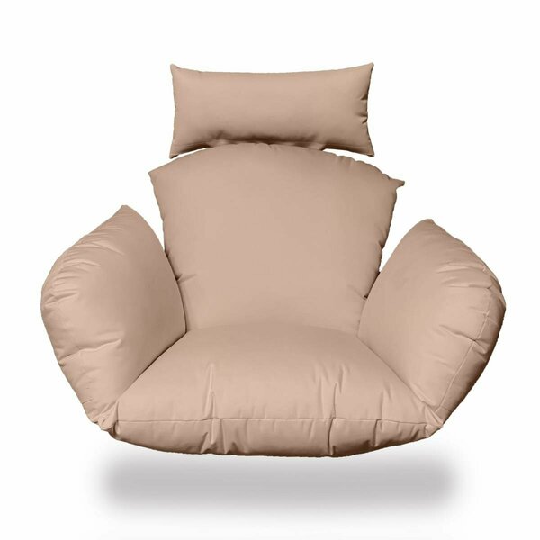 Homeroots 36 x 40 x 7 in. Primo Indoor Outdoor Replacement Cushion for Egg Chair, Blush 473004